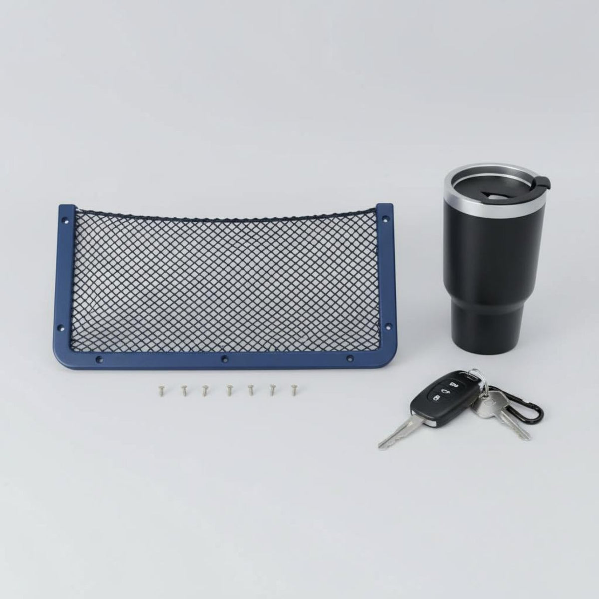 Car Storage Net Bag Space Saving Car Mesh Storage Pocket Foldable Beverage Rack Easy Installation Vehicle Organizer for Boat