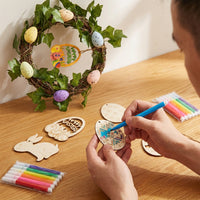 Easter Egg String Illumination 8 Flashing Modes LED Egg Wreath Remote Control LED Easter Lights for Families, Crafters, Wall Decor, Table Centerpiece