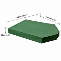 Sturdy Duty Sandbox Cover, 160x113x22cm Boat Shaped Oxford Cloth Sandbox Lid, Waterproof & Dustproof with Drawstring, Kids Sandbox Cover for Backyard
