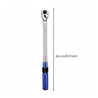 72-Tooth Ratchet Adjustable Tension Wrench Non-Slip Grip Pre-Set Tension Wrench Chrome Vanadium Steel for Mechanics, DIYers, Car Repair