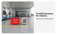 Retardant Fire Fighting Sandbox Large Capacity Metal Fire Sand Box Heavy Duty Emergency Sand Bin Deformation Resistant for Gas Station Attendants, Industrial Workers, Ships, Warehouses, Factories, Laboratories