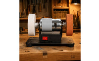 Metal Housing Two-wheelWheel Bench Grinder Black Base Electric Bench Grinder Multi-Purpose Benchtop Sander Red Switch for Workbench