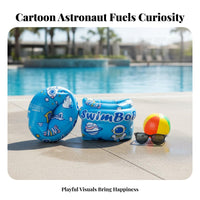 2 Pieces Double Air Chambers Inflatable Arm Bands High Buoyancy Swim Arm Floats Leak-Proof for Adults, Beginners, Pool, Beach