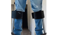2 Pieces Drywall Stilt Leg Bands Fully Adjustable Padded Stilt Straps Hook and Loop Fastening for Painters