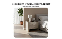 Nordic Design Rattan Drawer Side Table Minimalist Aesthetic Nightstand with Woven Drawer Boho design Accent Cabinet space-saving Size for Apartment Dwellers, Interior Designers, Bedroom, Guesthouse, Living Room, Small Spaces