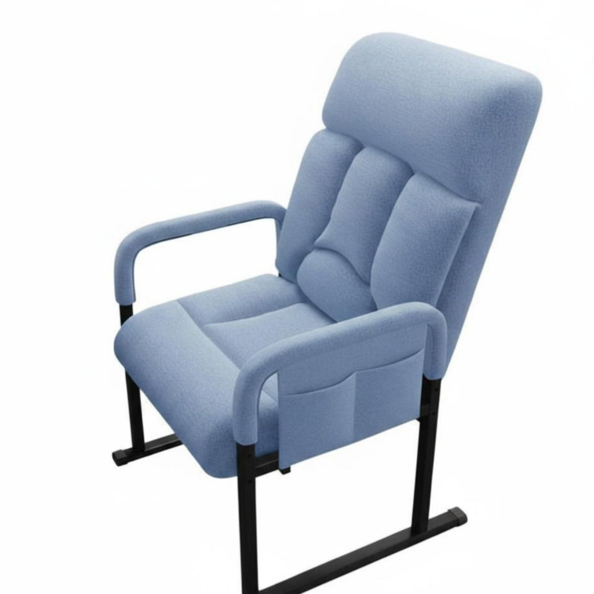Adjustable Backrest High-Back Reclining Armchair Ergonomic Support Multi-Position Armchair Wide Seat Recliner Solid Frame Construction for Students, Office Workers, Readers, Bedroom, Small Areas, Leisure Time, Reading Nook