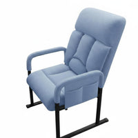 Adjustable Backrest High-Back Reclining Armchair Ergonomic Support Multi-Position Armchair Wide Seat Recliner Solid Frame Construction for Students, Office Workers, Readers, Bedroom, Small Areas, Leisure Time, Reading Nook