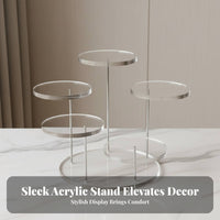 Clear Unseen Box Display Transparent Design Acrylic Display Stand Multi-Tier Collectible Shelf Space Saving for Showcase