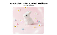 Lifelike Easter Bunny Cute Design Faux Hare Model Photo Prop Realistic Hare Figurine for Kids, Nursery Decor, Desktop