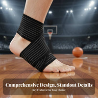 Adjustable Ankle Brace Breathable Material Compression Ankle Wrap Versatile Supportive Gear for Fitness Enthusiasts, Women, Basketball, Running, Gym