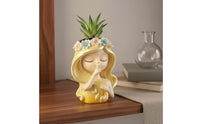 Creative Shape Face Succulent Pot Lightweight Fairy Flower Pot Long-Lasting Fairy Planter for Living Room