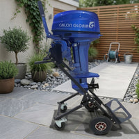 Outboard Motor Stand with Wheels Sturdy Dolly Long-Lasting for Marina