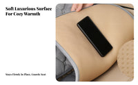 3 Pieces Non-Slip Car Seat Cushion Set Thickened Velvety Car Seat Cover Set Warm for Commuters, Passengers, Cold Weather, Daily Commute