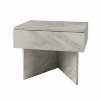 Minimalist Design C-Shaped End Table Italian design Nightstand Creative Shape Bedside Cabinet adaptable for Apartment Dwellers, Homeowners, Students, Small Spaces, Living Room, Beside Sofa, Office