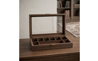 Safeguarding Compartment Box with Latch Rectangular Display Case Low-Height Organizer for Countertop