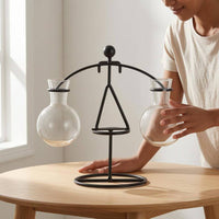 Soilless Display Stand Minimalist Figure Frame Planter Stand Iron Growth Display Unit