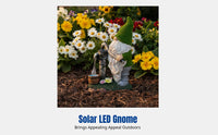 Solar LED Night Light, American Style Garden Decoration, Resin Flannel Craft, Outdoor Villa Figurine