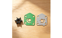 Water Pump Impeller Repair Kit Aftermarket Impeller with Metal Plates Complete Hardware for Boat Owners