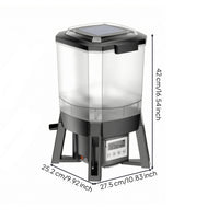 Timed Automatic Pond Aquatic Feeder Programmable Automatic Aquatic Food Dispenser for Koi Hobbyists, Backyard Gardens
