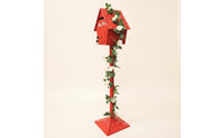 House-Shaped Mailbox with Stand Decorative Mail Box Outdoor for Weddings