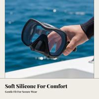 Silicone diving goggles, unisex