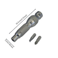 Screwdriver Handle with Bit Holder Compact Screwdriver Handle Solvent Resistant Manual Driver with Bits for Hobbyists