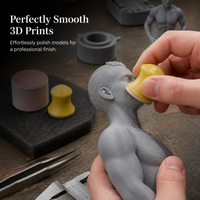 3D Print Model Sanding Kit with Flocking Sandpaper and Backing Pad, 1-3 Inch