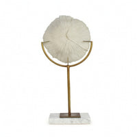 Coral Sculpture with Marble Base Modern Coral Sculpture Faux Tabletop Ornament for Living Room