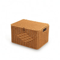Rattan Storage Box Stylish Shelf Basket Functional for Living Room