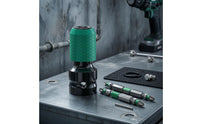 Diamond-Textured Grip Telescopic Socket Adapter Metal Body Electric Wrench Adapter Locking Pin Socket Converter Chuck Included Bits
