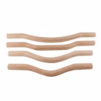 Skin-Friendly Guasha Scraping Stick Portable Wooden Gua Sha Stick Splinter-Splinter-Resistant Beech Wood Body Scraper Ergonomic Handle for Athletes, Home Use, Spa
