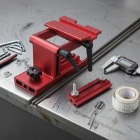 Auxiliary Plate Bench Grinder Sharpening Jig Knurled Fasteners Sharpening Jig Ribbed Adjustable Grinding Guide Anodized Finish
