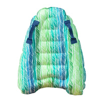 Side Handles Aquatic Play Item Tropical Style Inflatable Surfboard Toy