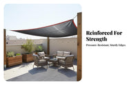 Protection Sunshade Net Heat Insulating Black Shade Cloth Long-Lasting HDPE Material Sun Shade Net with Grommets High Density Weave for Gardeners, Rooftop, Balcony, Greenhouse, Carport