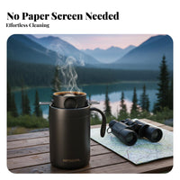 Stainless Steel Coffee Tumbler Thermal Cup Spill Resistant for Office