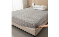 Solid Color Quilted Waterproof Mattress Protector Dust Proof Waterproof Fitted Mattress Pad Machine Washable Padded Cotton Bed Cover Thickened for Babies, Toddlers, Hotel, Guesthouse