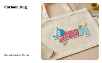 Chinese Design Embroidery Applique DIY Crafting Round Decorative Embroidery Piece Upcycle Friendly Split Circle Floral Applique for Kids, Bags