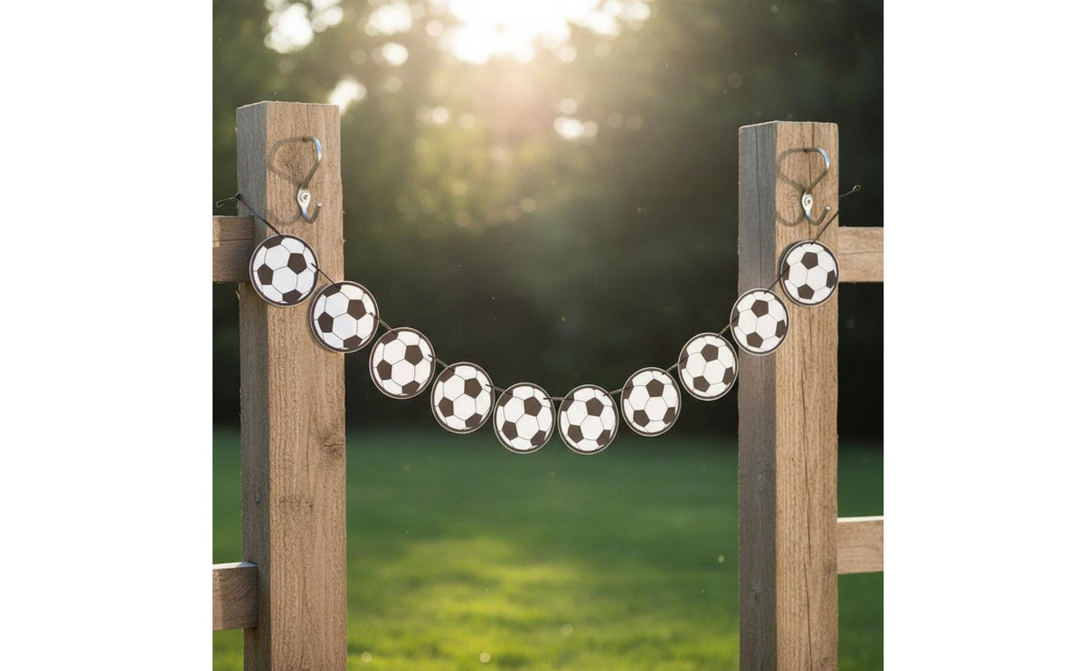 Soccer Birthday Banner Easy to Hang Soccer Party Decoration Set High-Quality Cardstock Football Party Decoration for Children, Kids
