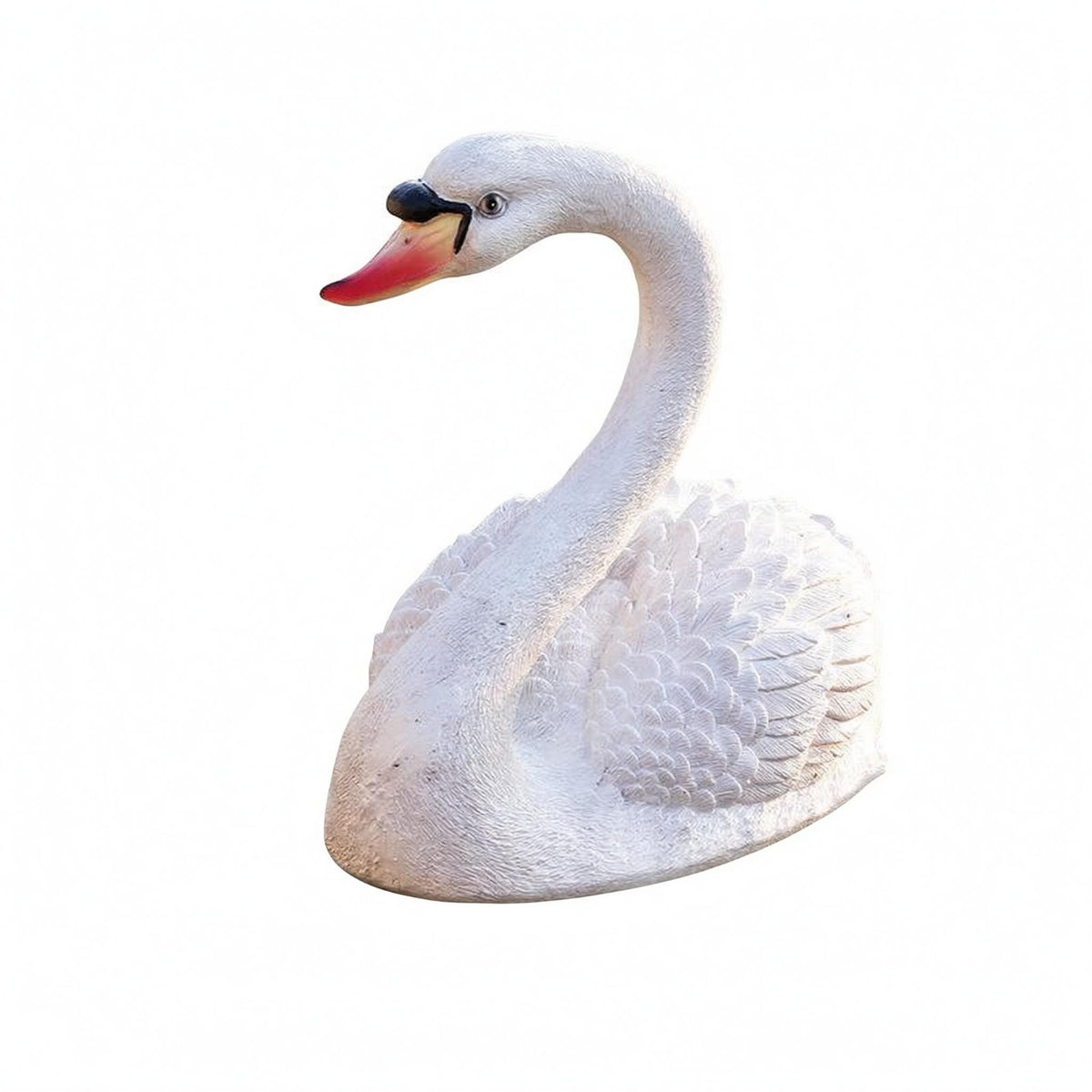 Buoyant Swan Sculpture Curved Neck Buoyant Swan Ornament Weather Resistant Outdoor Decor for Pool, Garden
