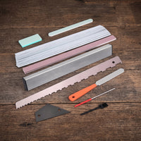Guitar Maintenance Kit Versatile Guitar Luthier Setup Tool Kit Professional Notched Straight Edge for Guitarists, Beginners, Workshop, Home Studio