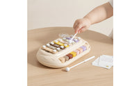 Xylophone Piano Toy Early Education Piano Xylophone with Mallets Interactive Bunny Percussion Instrument for Young Children, Infants, Playroom