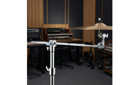 Chrome-Plated Cymbal Arm with Clamp Heavy Duty Drum Extension Arm Non-Slip Cymbal Mounting Bracket Space-Saving for Home Practice