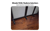 Standalonestanding Design grooveted Screen Feet Stable and safe Wooden Screen Base Easy Assembly Room Divider Accessory sturdy Duty for event Planners, Restaurant Owners, Bedroom, trade show, Hotel, medical office