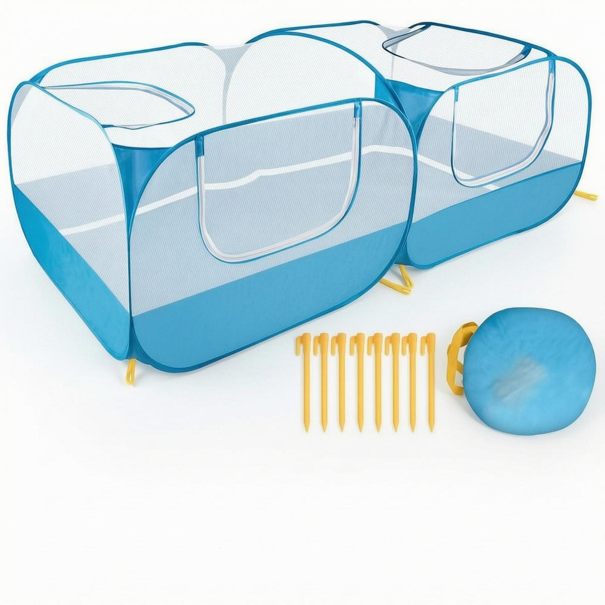 Foldable Pet Playpen Sturdy Material Pet Playpen Zipper Door for Indoor