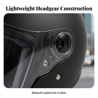 3/4 Open Face Helmet Asian Fit 3/4 Shell Helmet Lightweight Design Secure Headwear for Commuters, Commuting, Summer Riding