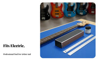 Precision-Ground Fret Leveling Beam Lightweight Guitar Fretboard Leveling Tool Ergonomic Design for Guitarists, Repair Shop, Home Studio