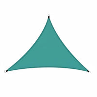Foldable Triangle Sun Shade Sail Rainproof Triangular Shade Sail Resistant Triangle Sun Canopy Sunshade for Patio, Garden, Backyard, Camping