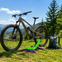 Cycle Parking Stand Curved Cradle Floor-Standing Bike Stand Freestanding Bike Rack ABS Plastic Rigid Construction