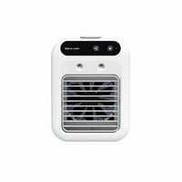 Rechargeable USB Misting Fan Adjustable Airflow Mini Air Conditioner Fan Quiet Operation for Students, Office Workers, Dorm Room, Bedroom