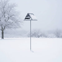 Bird Feeder House with Pole Decorative Standing Bird Feeder Outdoor for Avian Creatures Birds